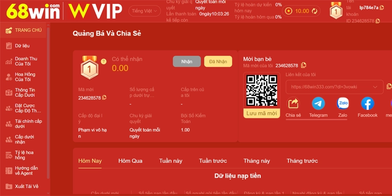 68win ⭐️ Link Vào 68win.com Uy Tín | Tải App 68 win Thưởng +70K 26 Chương trình đại lý 68win hoa hồng hấp dẫn