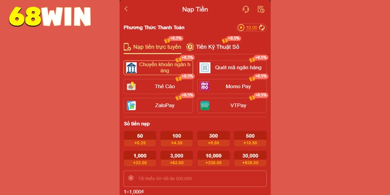 68win ⭐️ Link Vào 68win.com Uy Tín | Tải App 68 win Thưởng +70K 22 Dịch vụ thanh toán nạp rút tiền 68win nhanh chóng